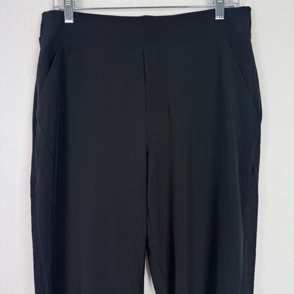 Athleta Brooklyn Mid Rise Ankle Pant Pull On Athleisure Black Size 12 EUC $99 - Picture 3 of 15
